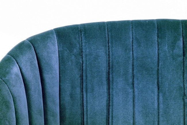 Set 2 Sedie 53x57x81,5h cm Queen Velvet Blu
