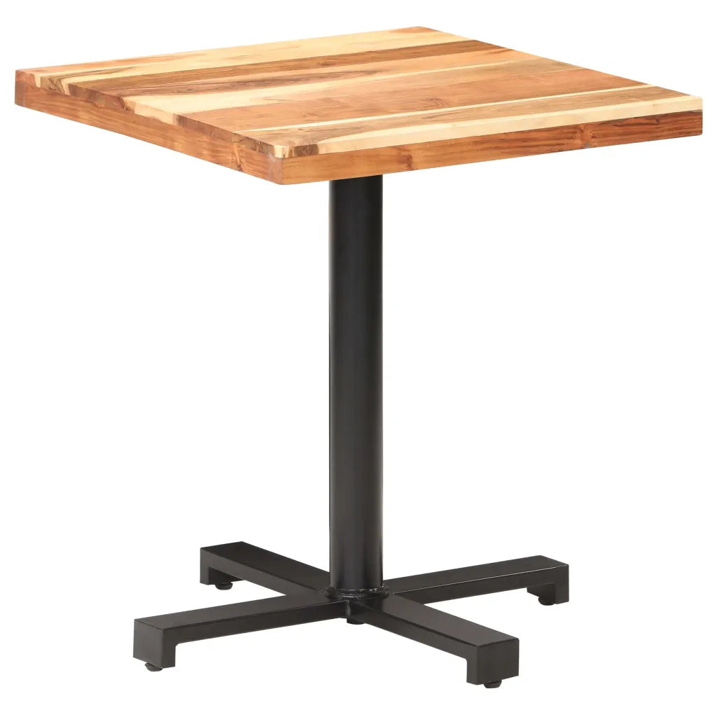 Tavolino da Bistrot Quadrato 70x70x75 cm in Massello di Acacia 320278
