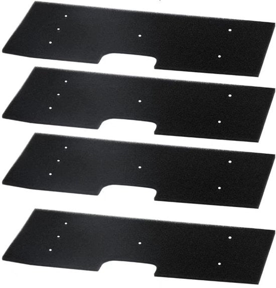 4 x Asciugacapelli a filtro - asciugacapelli - Adatto a GE Profile WH01X35719 - filtro a spugna - Riciclabile (41x15x0.5CM)