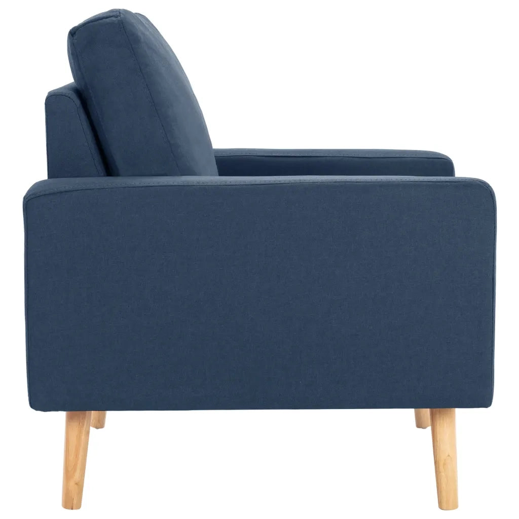 Set Divani 2 pz in Tessuto Blu cod mxl 19019