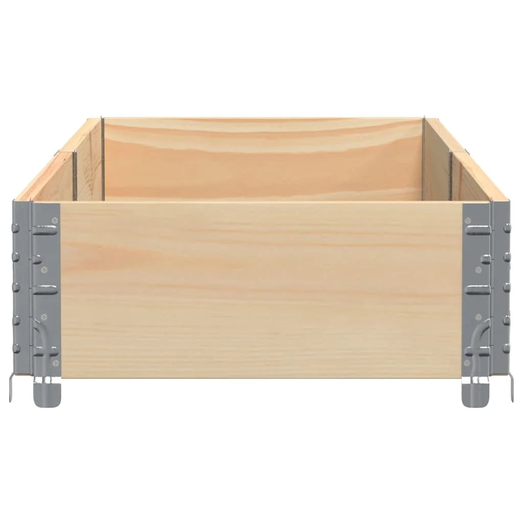 Vassoio per fioriera aiuola rialzata piante fiori terrazza giardino 150 x 50 cm legno massello di pino marrone 02_0037432