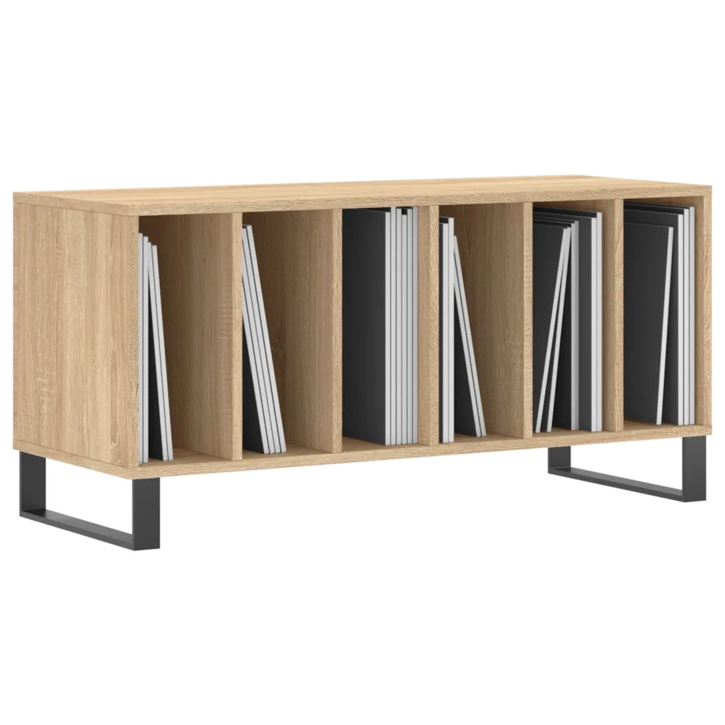 Mobile Porta Dischi Rovere Sonoma 100x38x48cm Legno Multistrato CFW7975495