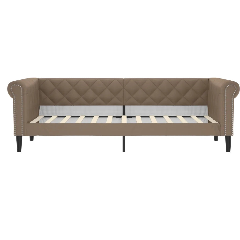 Divano Letto Estraibile Cassetti Cappuccino 90x200cm Similpelle 3197734