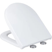 Relaxdays sedile wc a chiusura ammortizzata, forma a d, sgancio