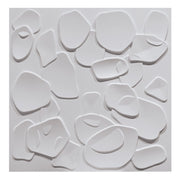 CORAL SEA bianco - Pannello parete in PVC a rilievo 3D - 50cmX50cm - 1 Pz