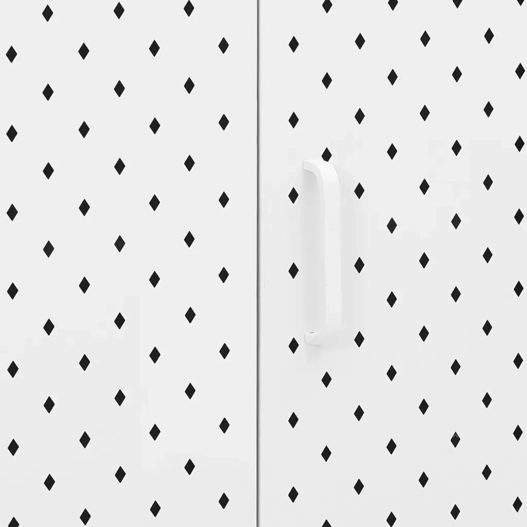 Credenza Bianca 105x35x75 cm in Acciaio 335869