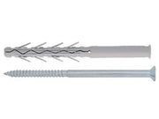 TASSELLO IN NYLON PROLUNGATO AD ELEVATA ESPANSIONE CON VITE TUP4- - ømm.8x120 vite ømm.5,5x125 spess.fissaggio mm.50 - 50 pezzi FRIULSIDER