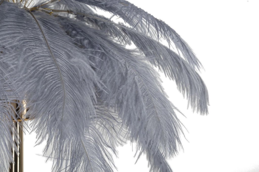 LAMPADA DA TAVOLO PALM GRIGIA CM Ø 55X60