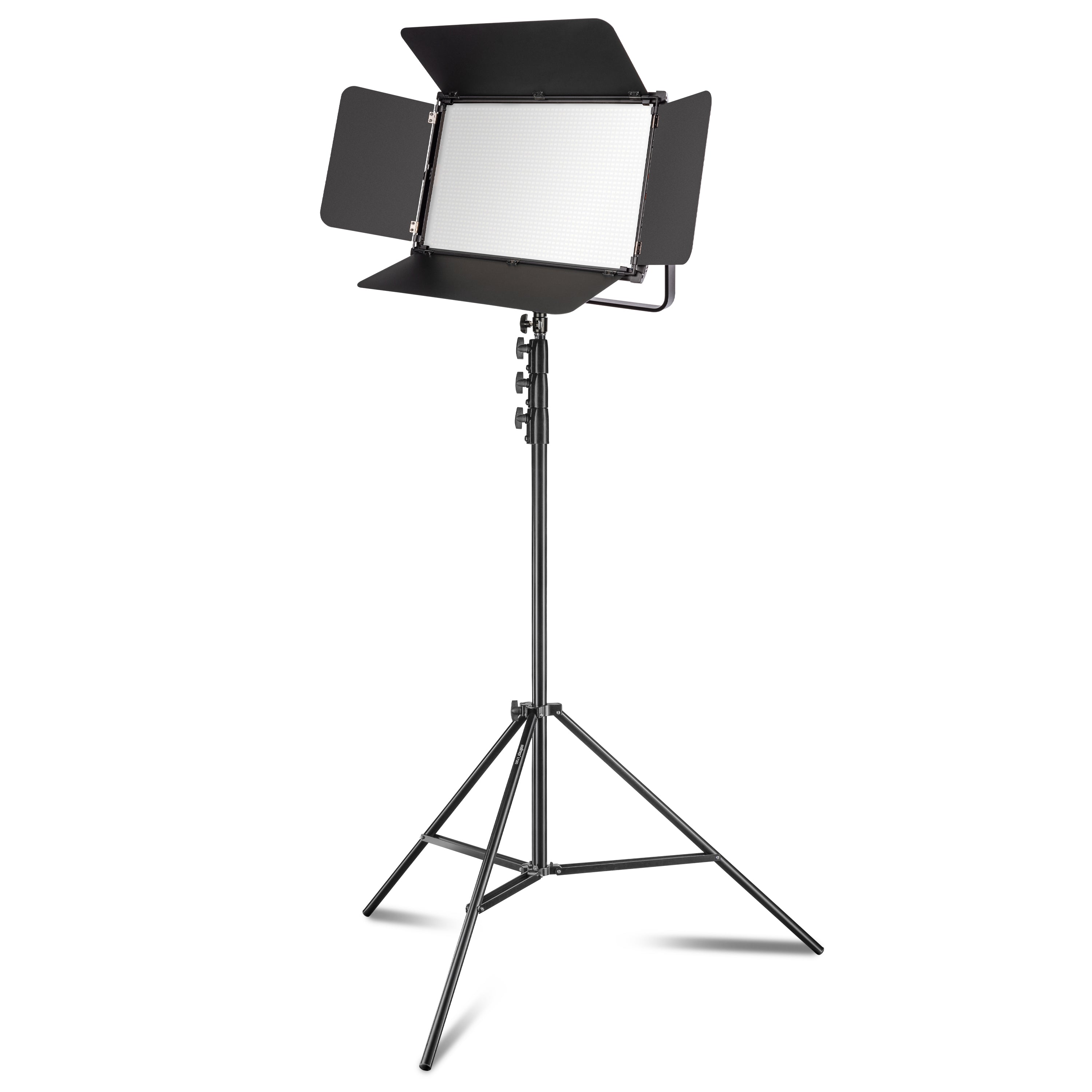 LED Niova 150-F Pro luce d'area incl. treppiede per lampada, luce d'area da 150 W con bicolore, luce da studio con luminosità dimmerabile, luce video con radiocomando