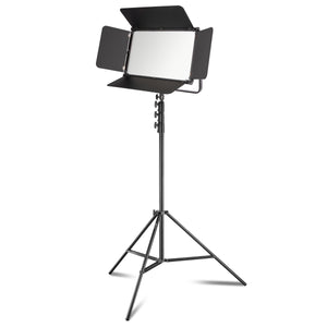 LED Niova 150-F Pro luce d'area incl. treppiede per lampada, luce d'area da 150 W con bicolore, luce da studio con luminosità dimmerabile, luce video con radiocomando