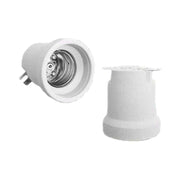 2 Pezzi Portalampade E40 Ceramica Porcellana con Viti per Fili e Gancio in Ferro 1500W