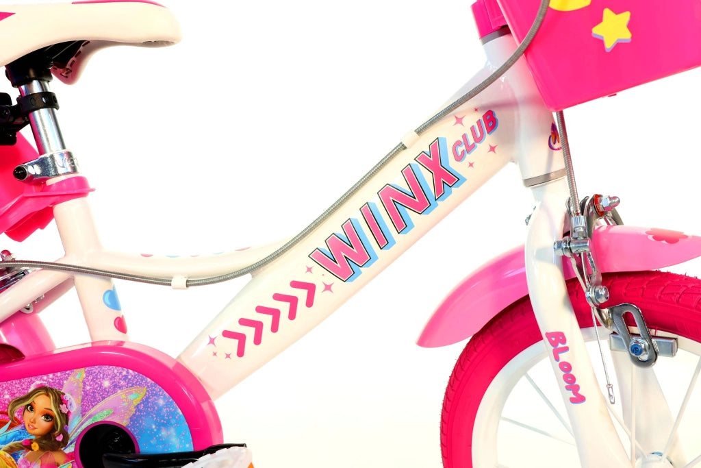WINX 14", bicicletta per bambini, adatta ad etÃƒÂ  tra i 4 e i 6 anni, per altezza tra 100 e 120 cm, con cestino e p