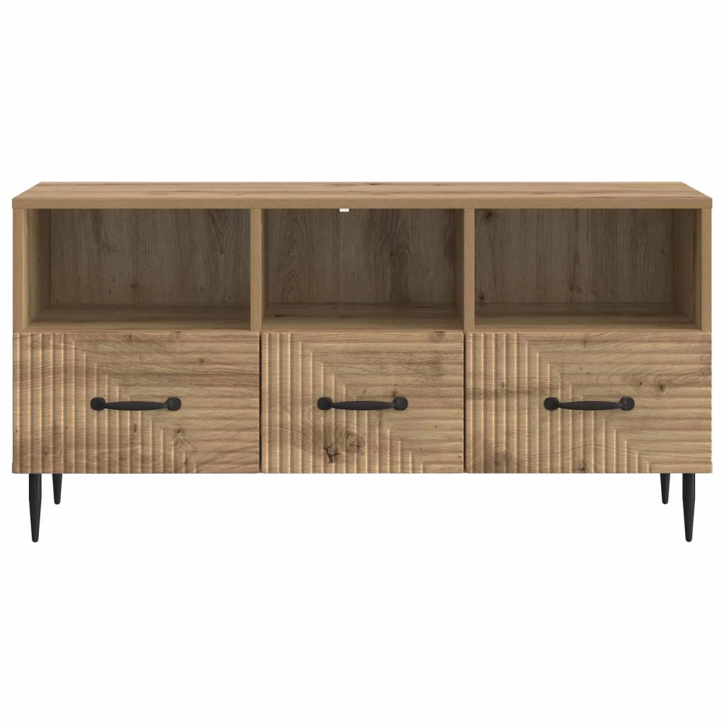 Mobile TV con cassetto Rovere Artigianale 102 x 34,5 x 50 cm