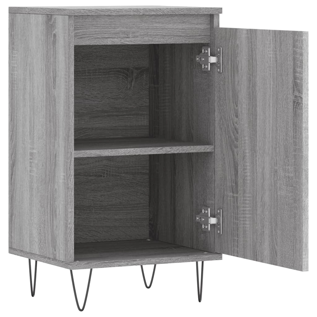 Buffet credenza cassettiera armadio mobile contenitore organizer cucina soggiorno Sonoma 40 x 35 x 70 cm legno ingegnerizzato grigio 02_0036355