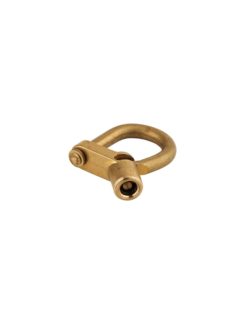 Lucchetto 129C chiave mezzaluna base angolare, ottone, da esterno - contatori, quadri elettrici, VVF, pompieri, manutenzione - THIRARD