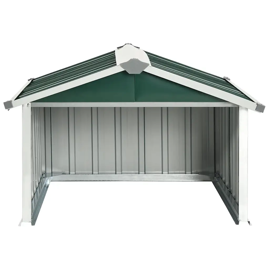 Capanno per Robot Tosaerba-Casetta da Giardino 92x97x63 cm Acciaio Zincato Verde