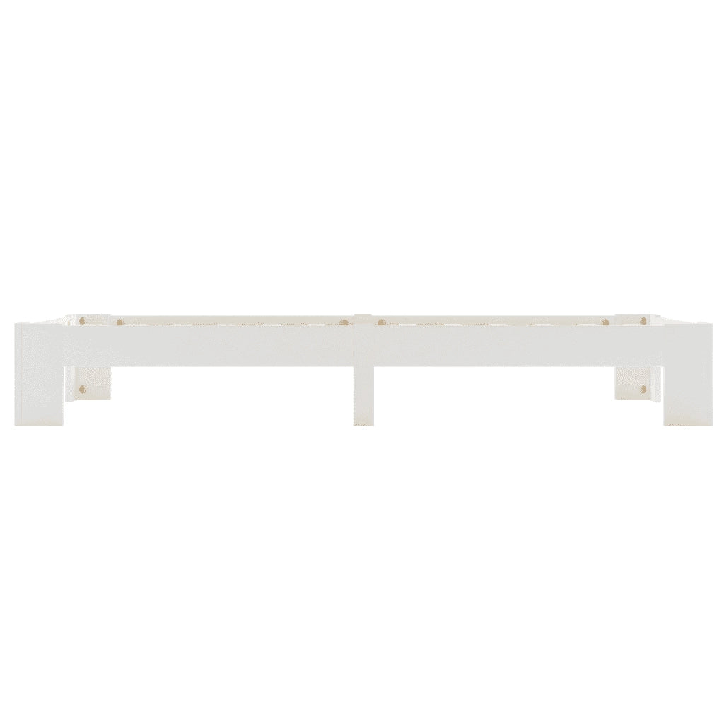 Dormeuse Estraibile senza Materasso Bianca Legno Pino 90x200 cm 283292
