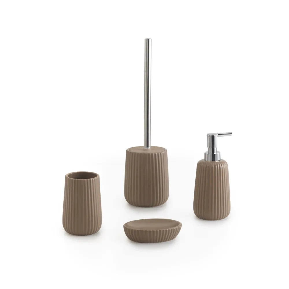 Portascopino Gedy in ceramica tortora | Marika