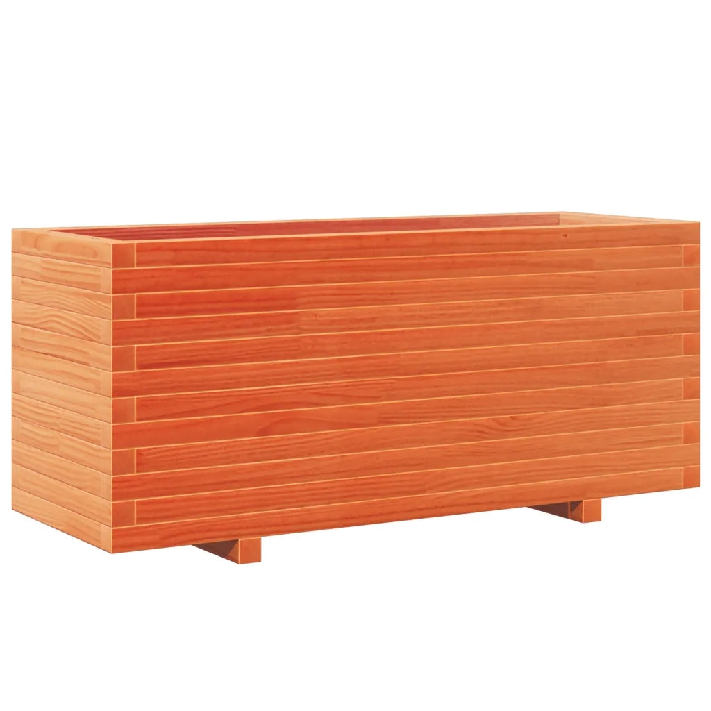 vidaXL Fioriera Giardino Marrone Cera 110x40x49,5 Legno Massello Pino
