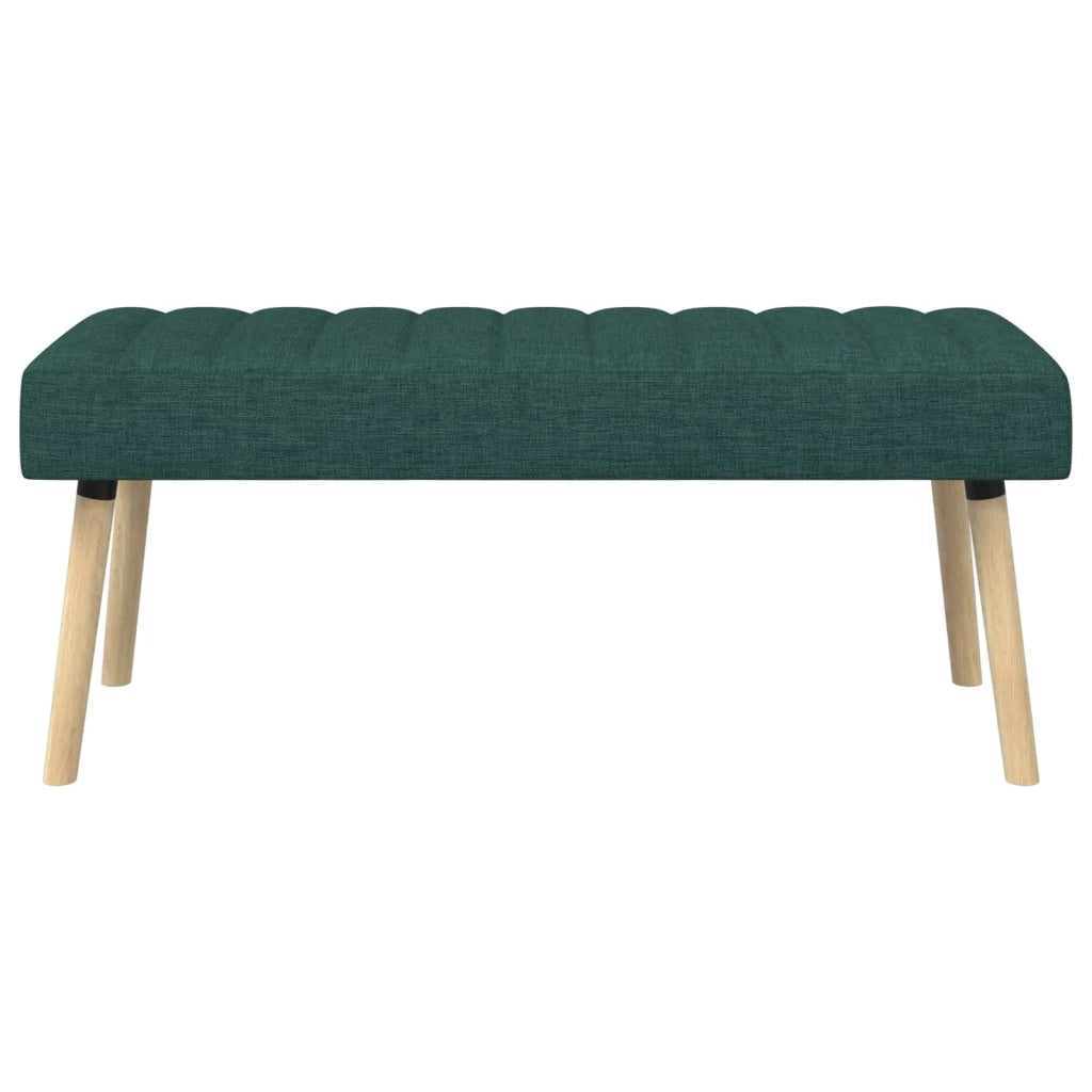 Panchina trapuntata a canale Verde Scuro 110 x 40 x 46 cm 42038492