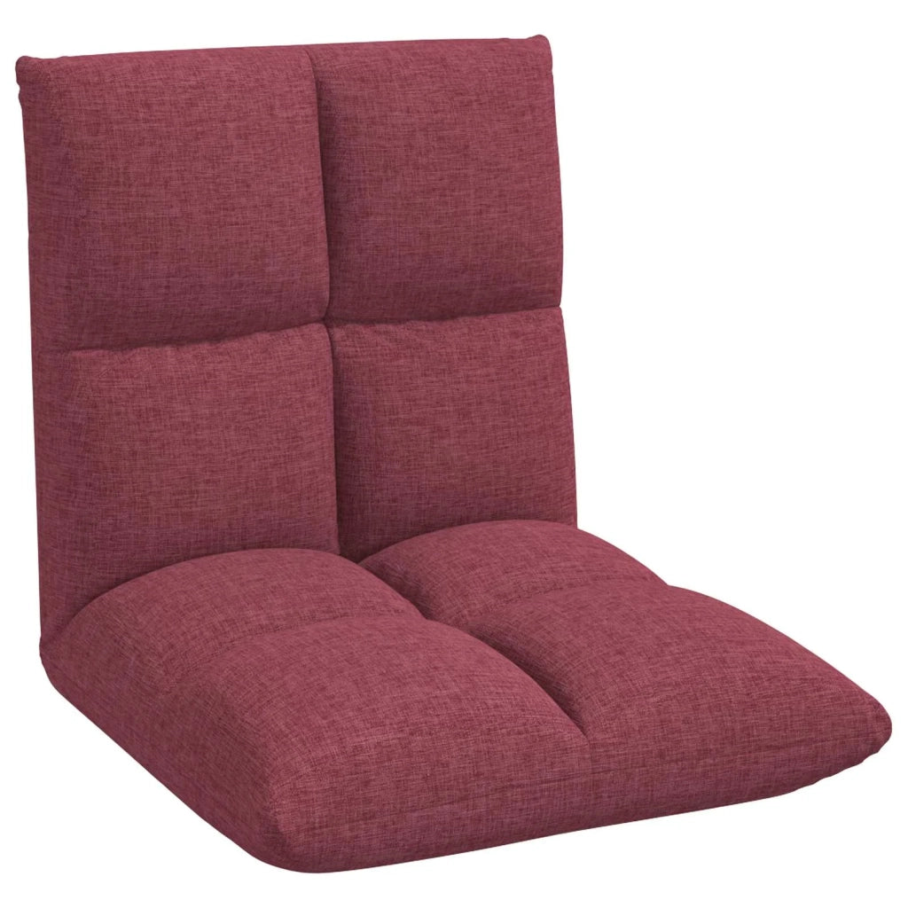 Sedia da Pavimento Rosso Vino 50 x 61 x 57 cm Tessuto 42028145