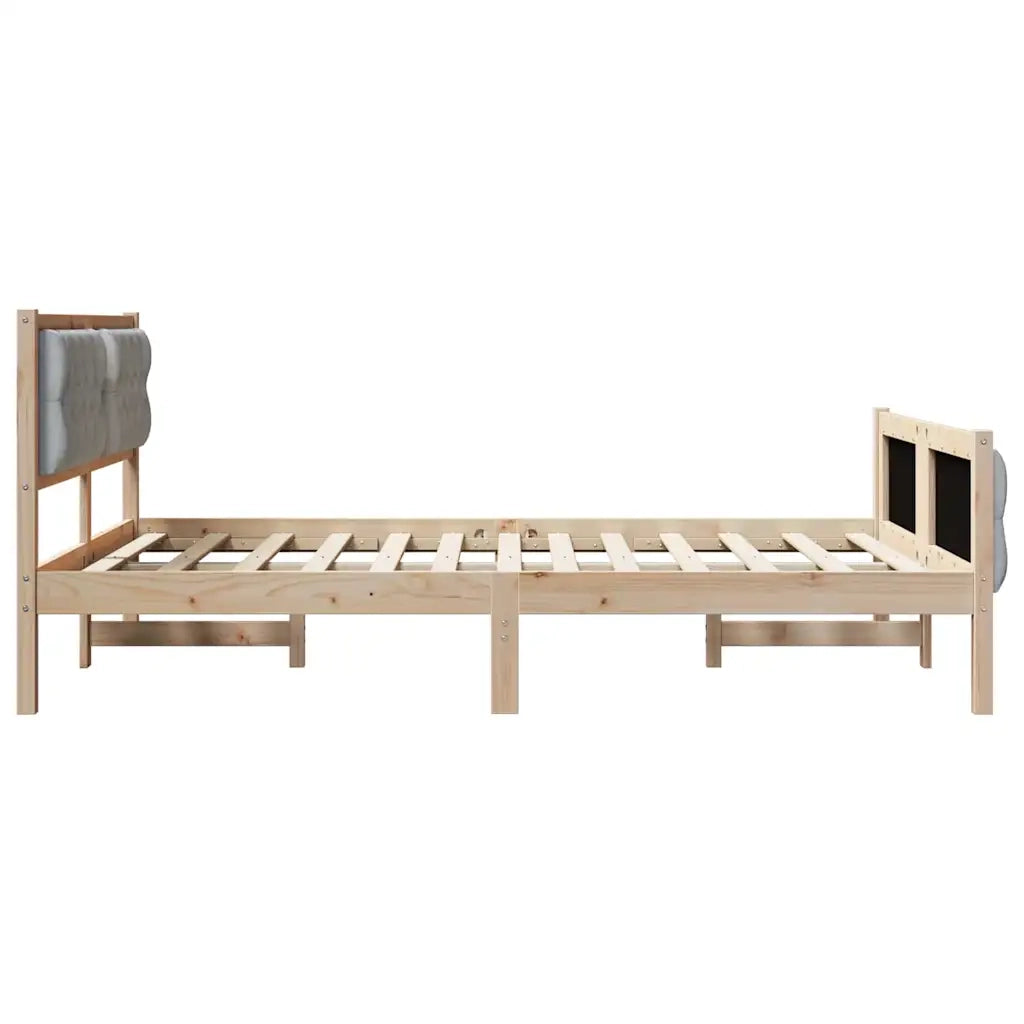 Struttura del letto Grigio chiaro 140 x 200 cm Pino massello 3394288
