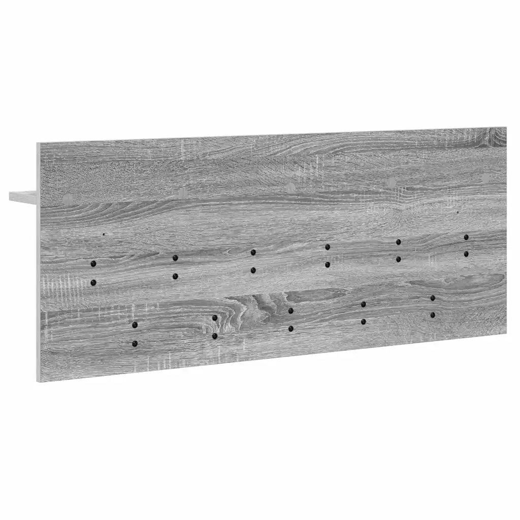 Appendiabiti a muro A parete Grigio Sonoma 100 x 40 x 12 cm 874448