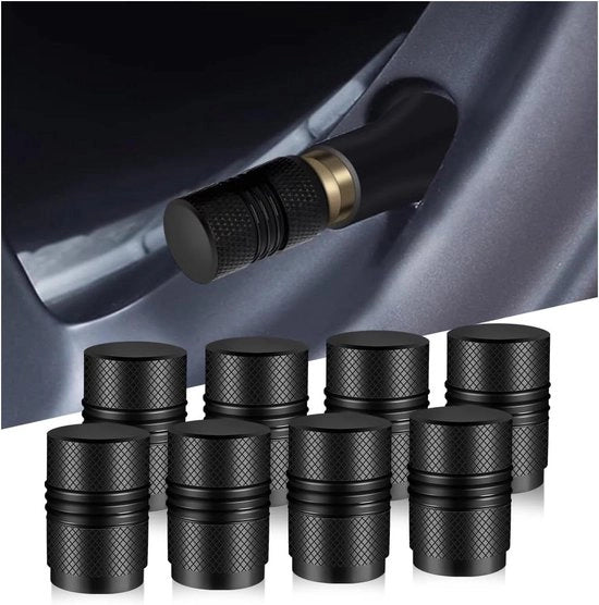 Capote di protezione per auto - 8 pezzi in alluminio - resistente alla corrosione - sostituzione universale (nero) parti di ricambio per auto.
