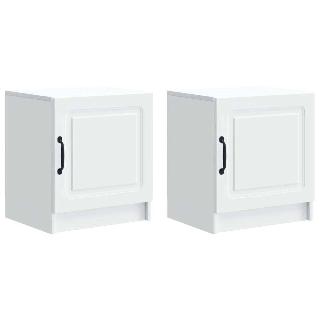Armadio da Notte 2 pcs Bianco 43 x 34,5 x 47 cm 895716