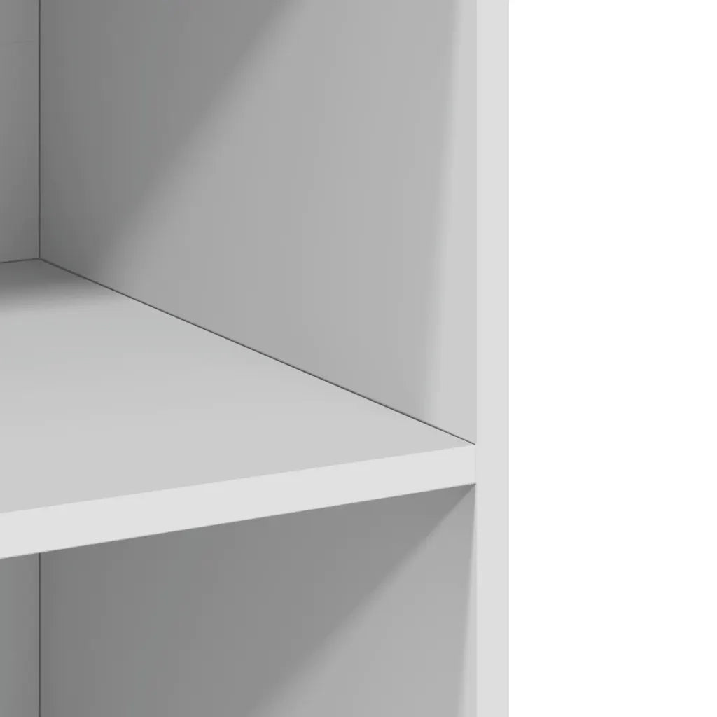 Credenza-Buffet-Armadio da cucina Bianca 70x41x185 cm in Legno Multistrato