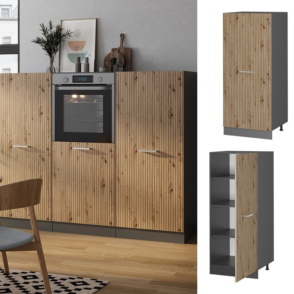 Mobile cucina dispensa R-Line Rovere artigianale/Antracite 60 cm Vicco