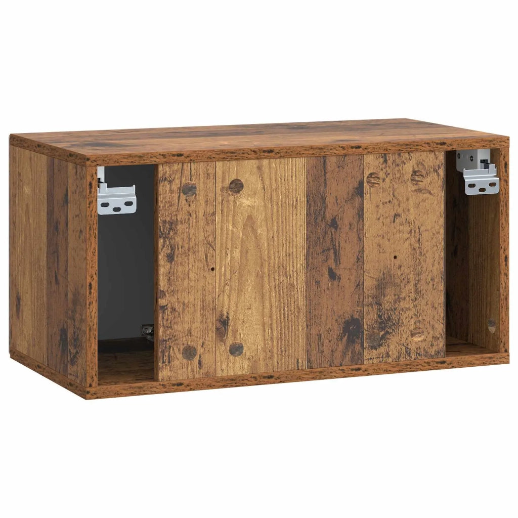 Mobile Porta TV da Muro Legno antico 59,5 x 31 x 30 cm