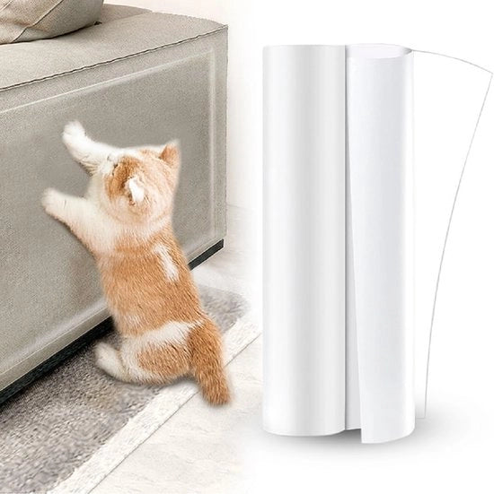 Protezione contro graffi di gatto, protezione singola adesiva per divano contro graffi di gatto, protezione flessibile per angoli contro graffi di gatto, nastro adesivo contro graffi di gatto (30 cm * 5 m)