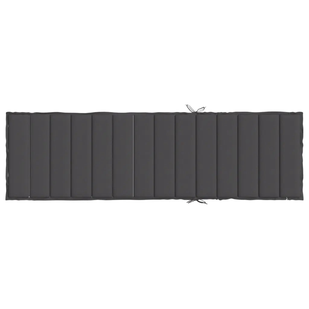 Cuscino per Lettino Antracite Mélange 200x50x4 cm in Tessuto 4002497