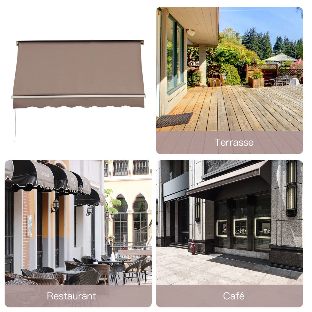 Ombrellone da giardino pieghevole ¨C zephmum ¨C Taupe chiaro 70x180 cm