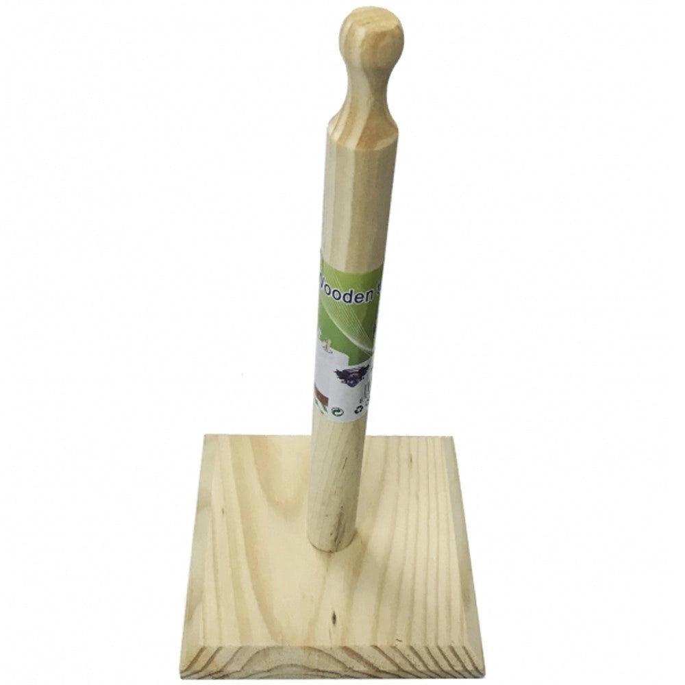Trade Shop - Portarotolo Porta Rotolo Verticale In Legno Scottex Cucina Tavola Carta Strappo -