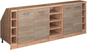 Set di mobili sottotetto Rion, Sonoma, 210 cm Set di 5 carcasse armadio profondità 60 cm, adatto per il salvaspazio sotto tetti spioventi