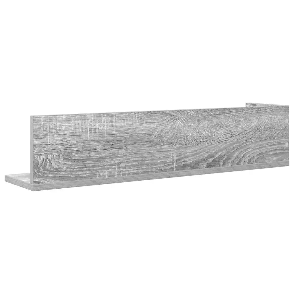 vidaXL Mensole a Parete 2pz Grigio Sonoma 75x16,5x16,5cm in Truciolato