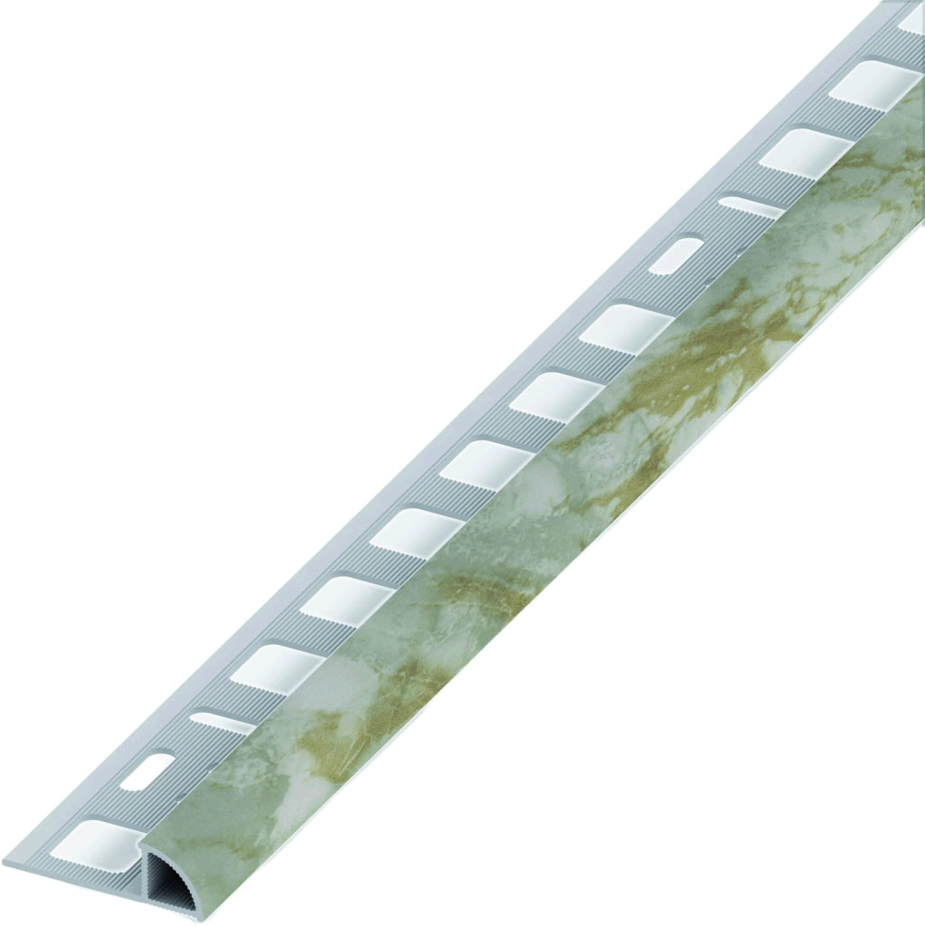Alfer PROFILO AD ANGOLO JOLLY PVC Grigio Marmorizzato mm. 8x2,5 mt. 5.00 pz