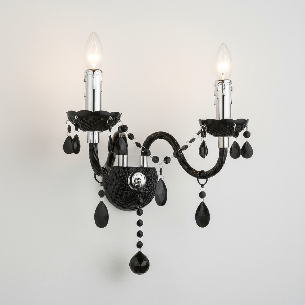 Lampada Da Parete Ebt018-2w Black