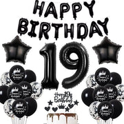Decorazione per Festa di Compleanno - Ballooni Latex 81 cm - Nastro di Auguri - Decorazione Unica per Festa di Compleanno