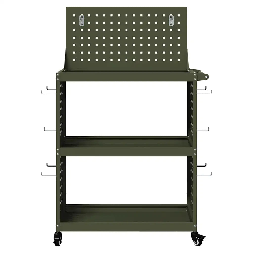 Carrello per Attrezzi con ruota Verde oliva 65 x 35 x 111 cm CFW4645543