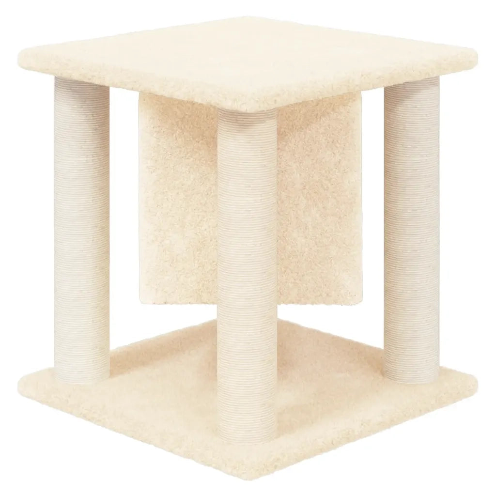 Albero per Gatti con Tiragraffi in Sisal Crema 37 cm cod mxl 23093