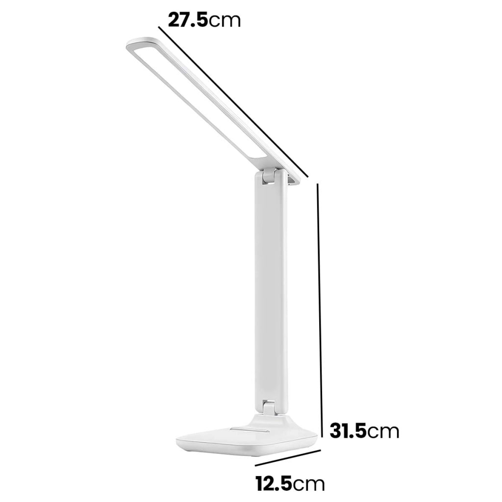 Lampada da scrivania LED 7W 2000 ore 3 temperature regolabili e pieghevole Bianco Avizar