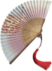 Ventilatore da soffitto decorativo - Prestazioni Kung Fu Tai Chi - Ventilatore portatile pieghevole giapponese con pennello - Elegant.