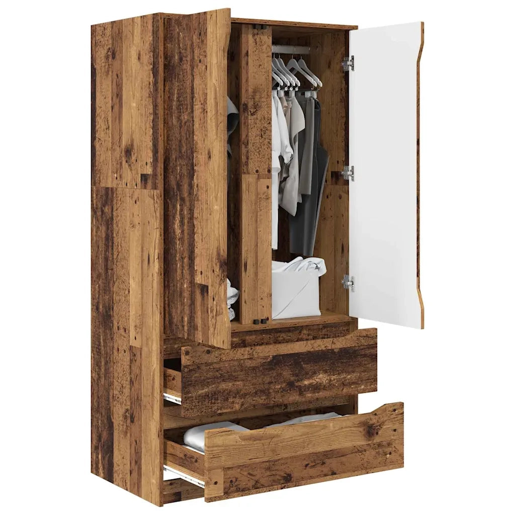 Guardaroba con cassetto Legno vecchio 79,5 x 49 x 156 cm 3406253