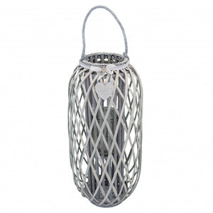 Lanterna Caroline   in Vimini Grigio