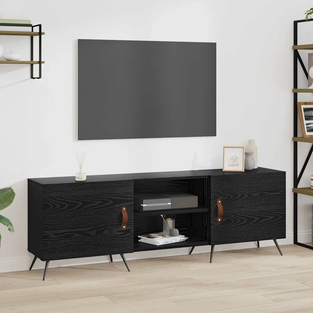 Mobile TV-Credenza per TV-Console TV Rovere nero 150 x 30 x 50 cm Legno multistrato 561155