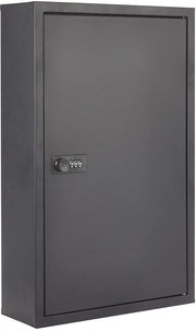 Safetta per parete con cassaforte numerata e 50 ganci | Cassetto chiuso, metallico e sicuro | Cassaforte senza chiave