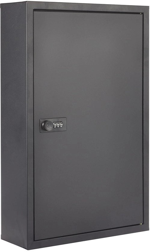 Safetta per parete con cassaforte numerata e 50 ganci | Cassetto chiuso, metallico e sicuro | Cassaforte senza chiave